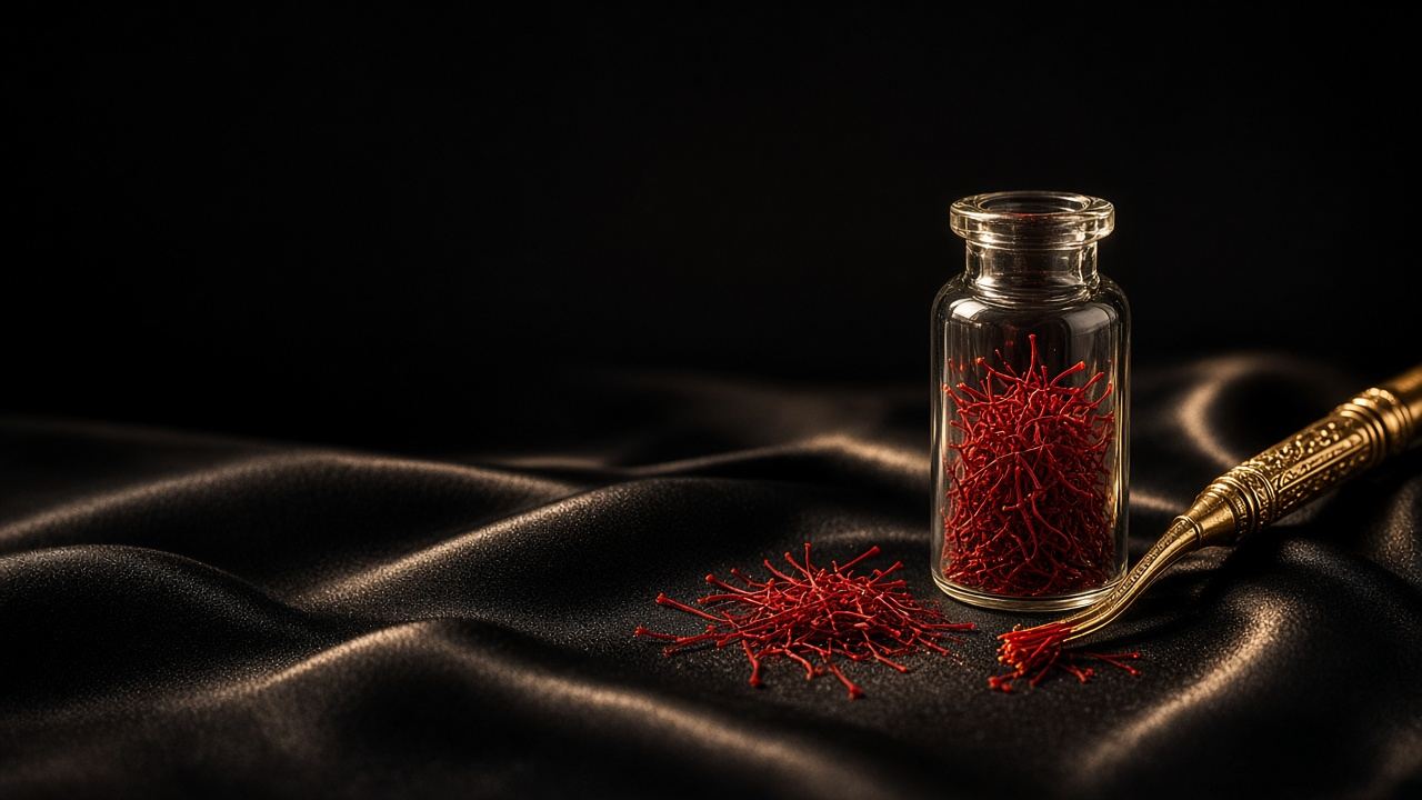 Kashmiri saffron vial